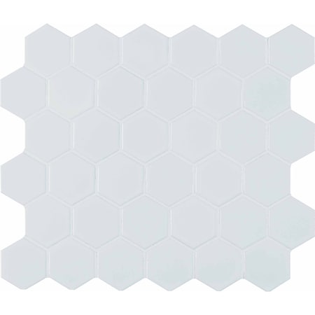 Msi Retro Hexo Bianco SAMPLE Porcelain Mesh-Mounted Mosaic Tile